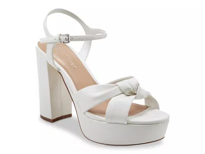Marc Fisher Deren Platform Sandal In White