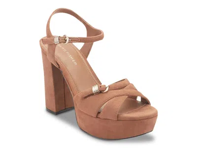 Marc Fisher Dollup Platform Sandal In Animal Print
