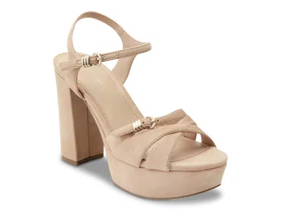 Marc Fisher Dollup Platform Sandal In Neutral