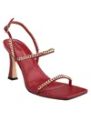 Marc Fisher Droid Womens Faux Leather Square Toe Heels In Multi
