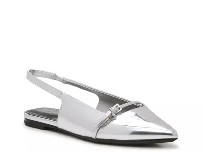 Marc Fisher Elema Slingback Flat In Gray