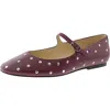 Marc Fisher Elizza Womens Beaded Manmade Ballet Flats In Red
