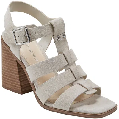 Marc Fisher Fynlee Womens Leather Cushioned Footbed Ankle Strap In Multi