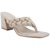 Marc Fisher Galynite Womens Faux Leather Slip-on Block Heel In Brown