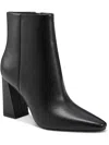 Marc Fisher Gaylen Womens Block Heel Faux Leather Ankle Boots In Black