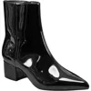 Marc Fisher Gismo Womens Leather Pointed Toe Ankle Boots In Black