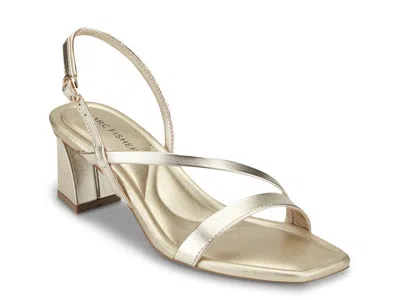 Marc Fisher Gizia Sandal In Gold