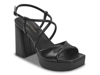 Marc Fisher Glady Platform Sandal In Black