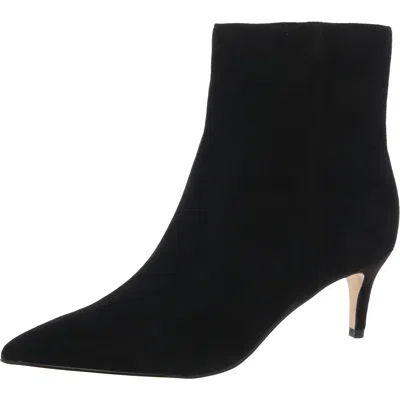 Marc Fisher Glorry Womens Suede Ankle Booties In Black