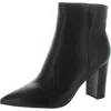 Marc Fisher Granita Womens Zipper Faux Leather Ankle Boots In Black