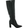 Marc Fisher Groovey Boots Women's Us 7.5 Black Faux Leather Pointed Toe Zpo3445