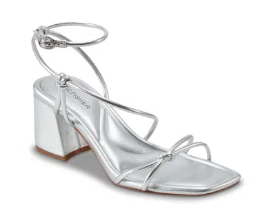 Marc Fisher Gurion Sandal In Silver