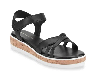Marc Fisher Gyllie Wedge Sandal In Black