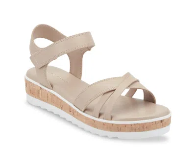 Marc Fisher Gyllie Wedge Sandal In Neutral