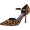 Marc Fisher Haben Womens Animal Print Faux Suede Ankle Strap In Multi