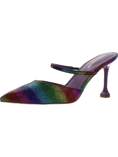 Marc Fisher Hadais 2 Womens Rainbow Shimmer Padded Insole Pumps In Multi