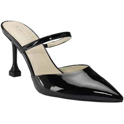 Marc Fisher Hadais 4 Womens Faux Leather Pointed Toe Mules In Black