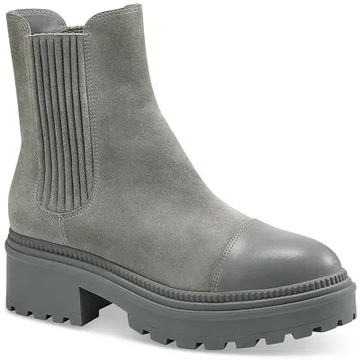 Marc Fisher Hadria Womens Lugged Sole Pull On Ankle Boots In Multi