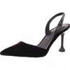 Marc Fisher Hadya 2 Womens Faux Leather Pointed Toe Slingback Heels In Pink