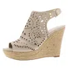 Marc Fisher Harlea Womens Faux Suede Cut Out Espadrilles In Multi