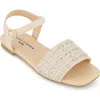 Marc Fisher Hazel Woven Sandal In Natural Multi