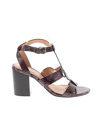 Pre-owned Marc Fisher Heels In Burgundy