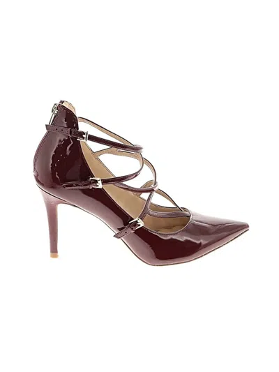 Pre-owned Marc Fisher Heels In Burgundy