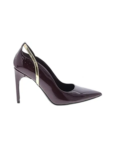 Pre-owned Marc Fisher Heels In Burgundy