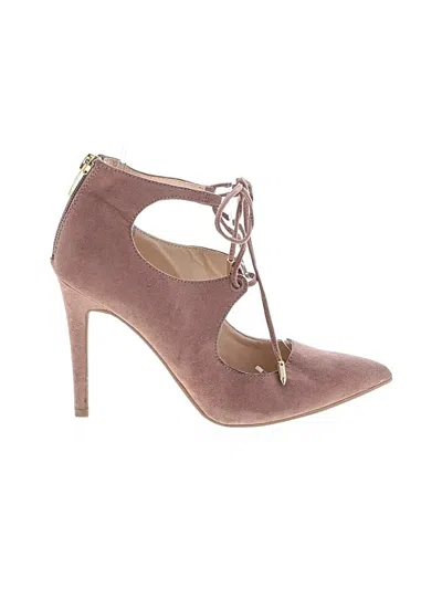 Pre-owned Marc Fisher Heels In Burgundy