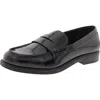 Marc Fisher Ilithia Womens Patent Metallic Loafers In Black