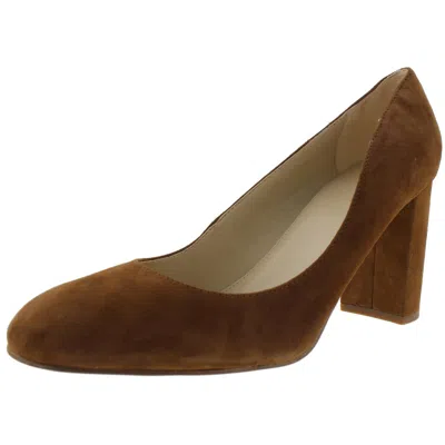 Marc Fisher Isabelle Womens Suede Round Toe Dress Heels In Multi