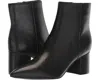 Marc Fisher Jarli Boots Wo Black Leather Pointed Toe Ankle Booties Zogg545 In Black