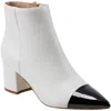 Marc Fisher Jelanie Womens Two Tone Leather Ankle Boots In Multi