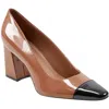 Marc Fisher Kapila Womens Toe Cap Man Made Block Heels In Multi