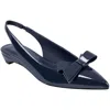 Marc Fisher Kerrey Womens Patent Pointed Toe Slingbacks In Blue