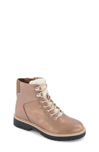 Marc Fisher Kids' Jade Faux Shearling Lined Boot In Brown