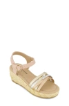 Marc Fisher Kids' Little And Big Girls Marren Strap Wedge Sandals In Multi
