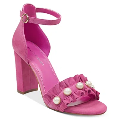 Marc Fisher King Womens Suede Pearl Dress Sandals In Multi