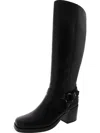 Marc Fisher Laile 2 Womens Faux Leather Harness Knee-high Boots In Black