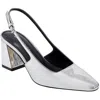 Marc Fisher Leanea Womens Leather Pumps In Silver