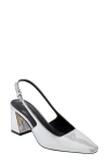Marc Fisher Lethe Slingback Pump In Silver