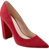 Marc Fisher Ltd Abilene Pointed Toe Pump In Medium Red