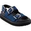 Marc Fisher Ltd Agenda Sandal In Dark Blue Denim
