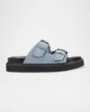 Marc Fisher Ltd Agusta Slide Sandal In Medium Blue