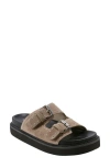 Marc Fisher Ltd Agusta Slide Sandal In Studded Taupe