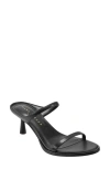 Marc Fisher Ltd Women's Alonde Leather High Heel Slide Sandals In Blk01