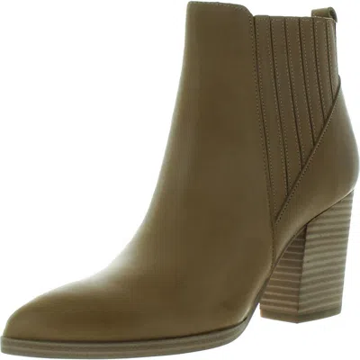 Marc Fisher Ltd Alva Womens Solid Pointed Toe Ankle Boots In Brown