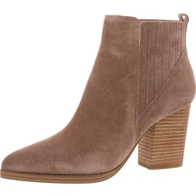 Marc Fisher Ltd Alva Womens Stretch Leather Ankle Boots