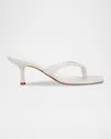 Marc Fisher Ltd Amele Croco Kitten Thong Slide Sandals