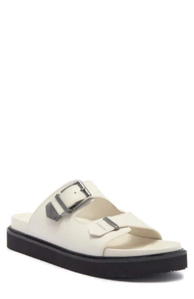 Marc Fisher Ltd Amirra Platform Slide Sandal In Ivory